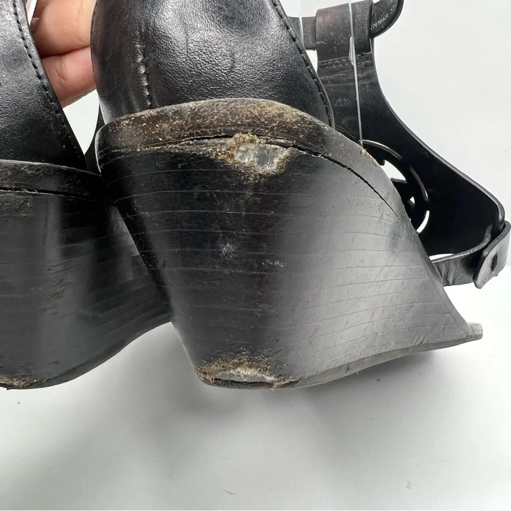 Tory Burch Zoey Wedge Sandal Black Size 10